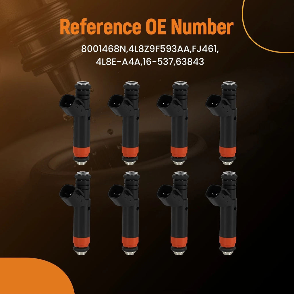 8PCS Fuel Injectors for Ford Explorer Mustang V8 4.6L (2005–2010) 4L8E-A4A FJ461