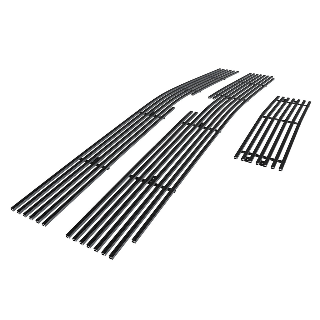 Stainless Black Billet Grille Insert for Chevy Silverado 2500/3500 (2015–2019)