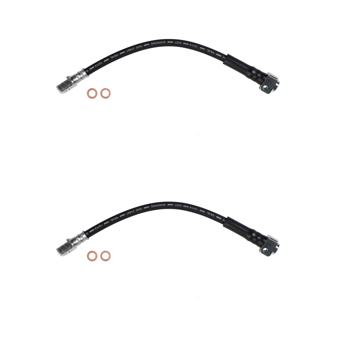 Set of 2 Rear Brake Hydraulic Hoses for 9-7x Ascender Envoy Rainer