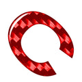 Red Car Badge Emblem Alphabet Letter Decals Stickers for Make & Model