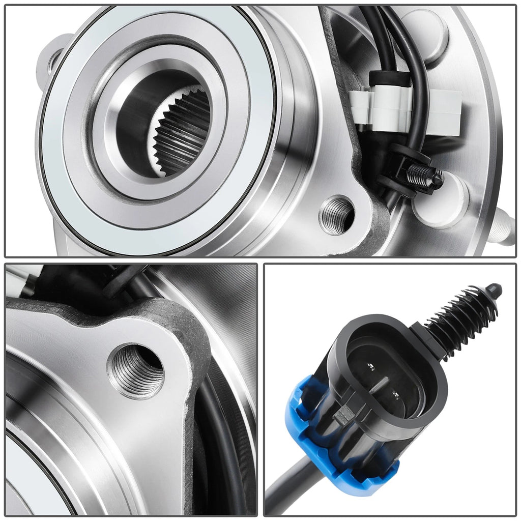 Set of 2 Wheel Bearing Hubs for Silverado Sierra 1500 2500 3500 (1999–2007)
