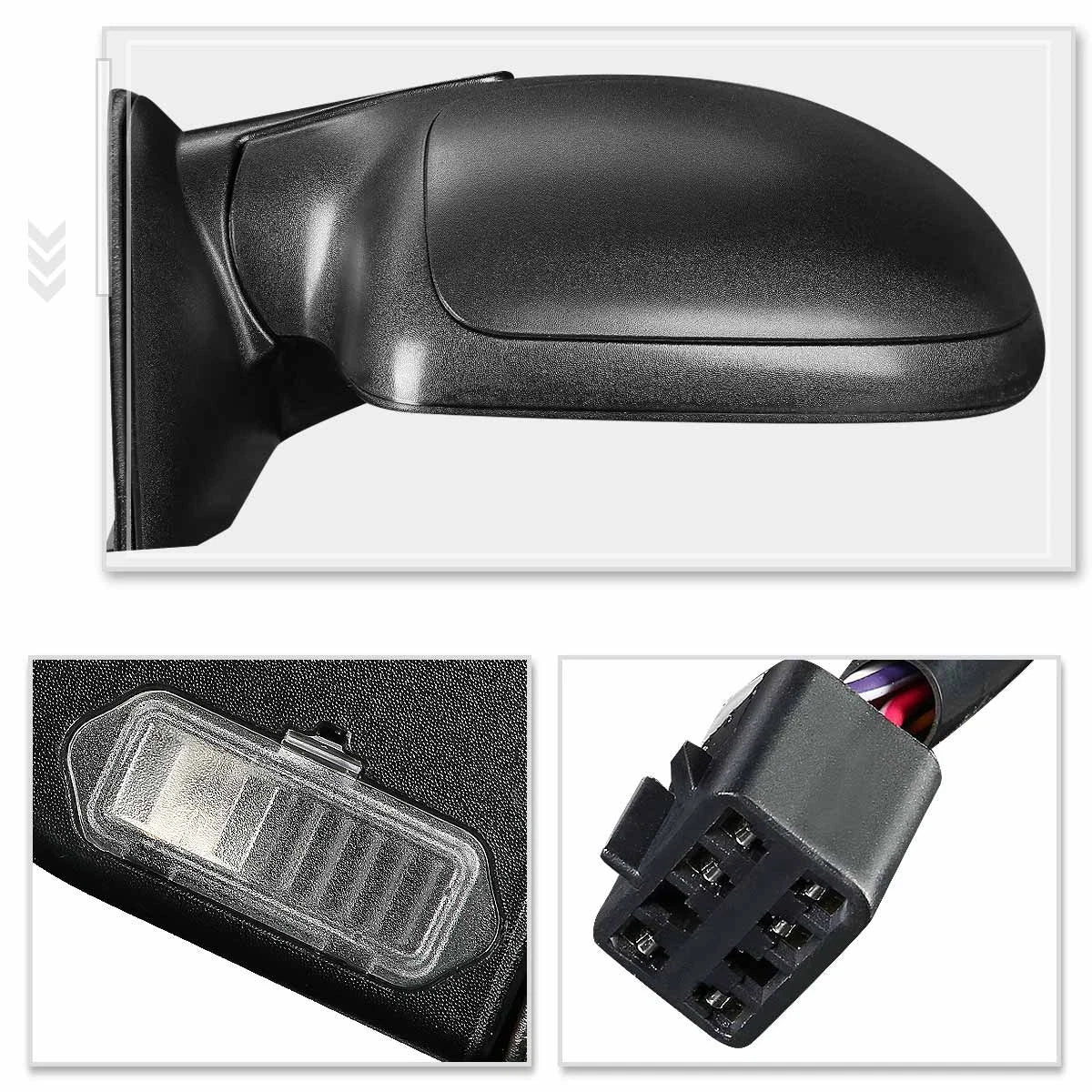 OE Style Manual Side View Door Mirror for Jeep Compass (2007–2017)