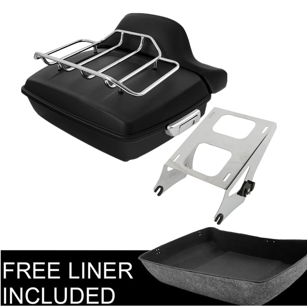 Chopped Trunk Pad Mount Rack for Harley Touring Road Glide King (2014–2025)