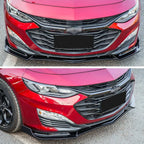 Black Front Bumper Lip Spoiler Splitter for Chevrolet Malibu (2019–2021)