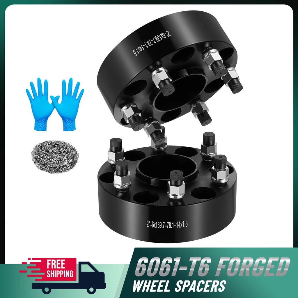 2" Hub Centric Wheel Spacers for 1990-1998 GMC K1500 (M14x1.5)