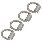 Set of 4 Heavy Duty Weld-On Forged D Rings for Automotive Use