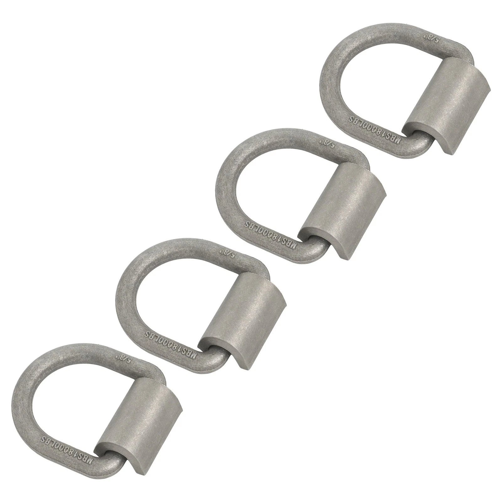 Set of 4 Heavy Duty Weld-On Forged D Rings for Automotive Use