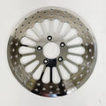 DNA Polished Super Spoke Single Rear Disc Rotor for Harley Softail XL (2000–2015)