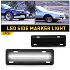 White LED Bumper Side Marker Lights for Chevy Camaro Pontiac Firebird (1982–1992)