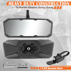 Universal UTV Rearview Mirror with Clamp for Roll Cage Bar