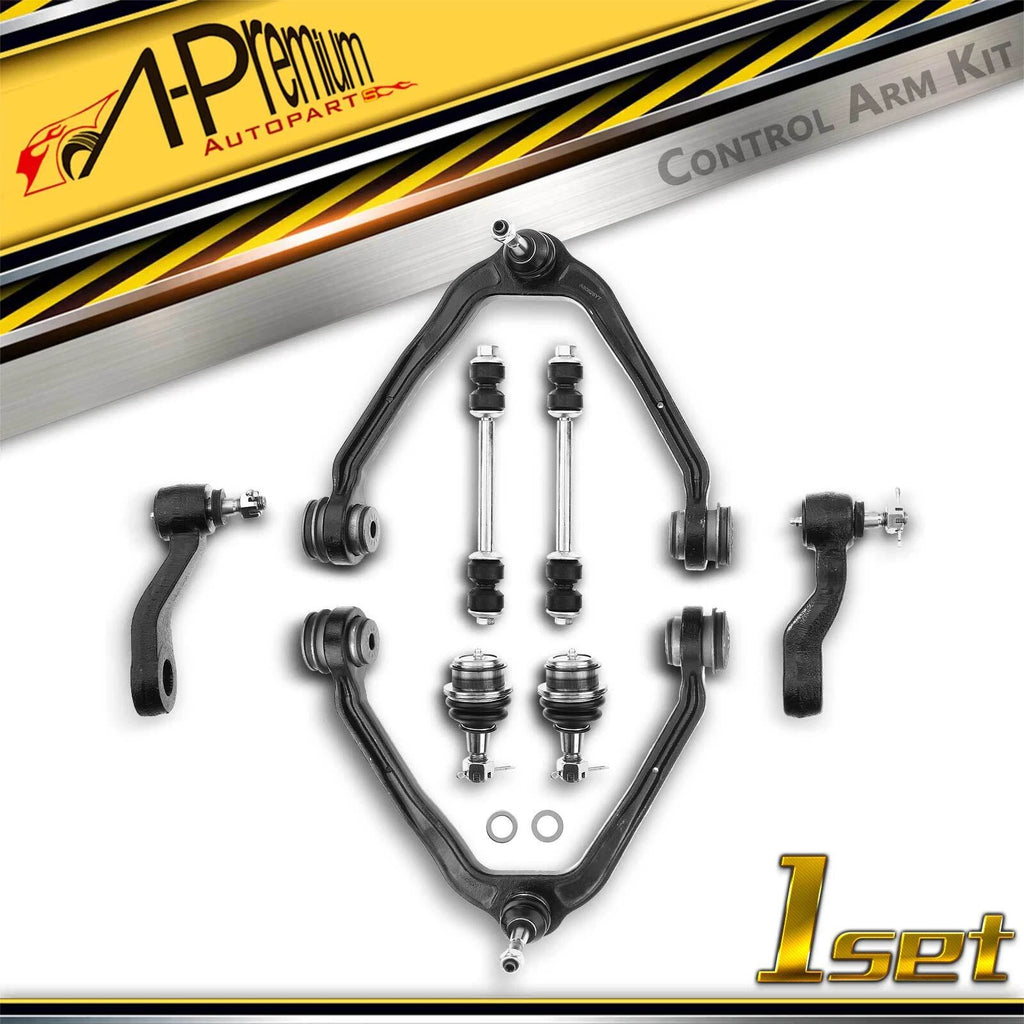 Set of 8 Front Control Arm Ball Joints Sway Bar Links for Chevy GMC Cadillac