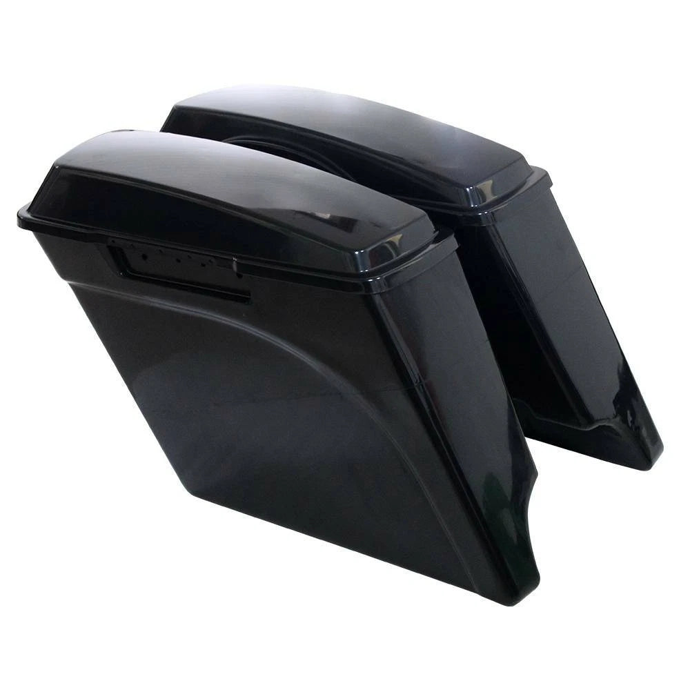 4" Stretched Extended Hard Saddlebags for Harley Touring (1993–2013)