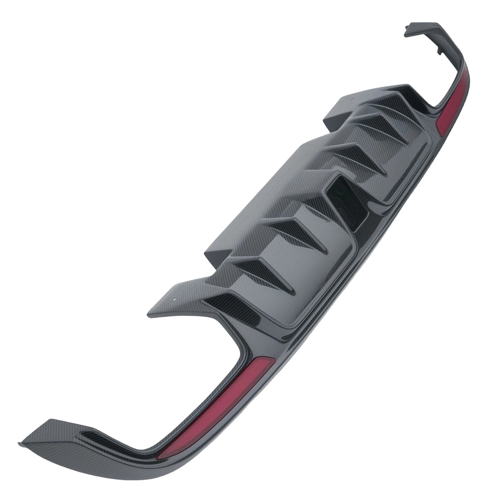 B Style Rear Bumper Diffuser Lip for Mercedes-Benz C63 C180 (2015–2021)