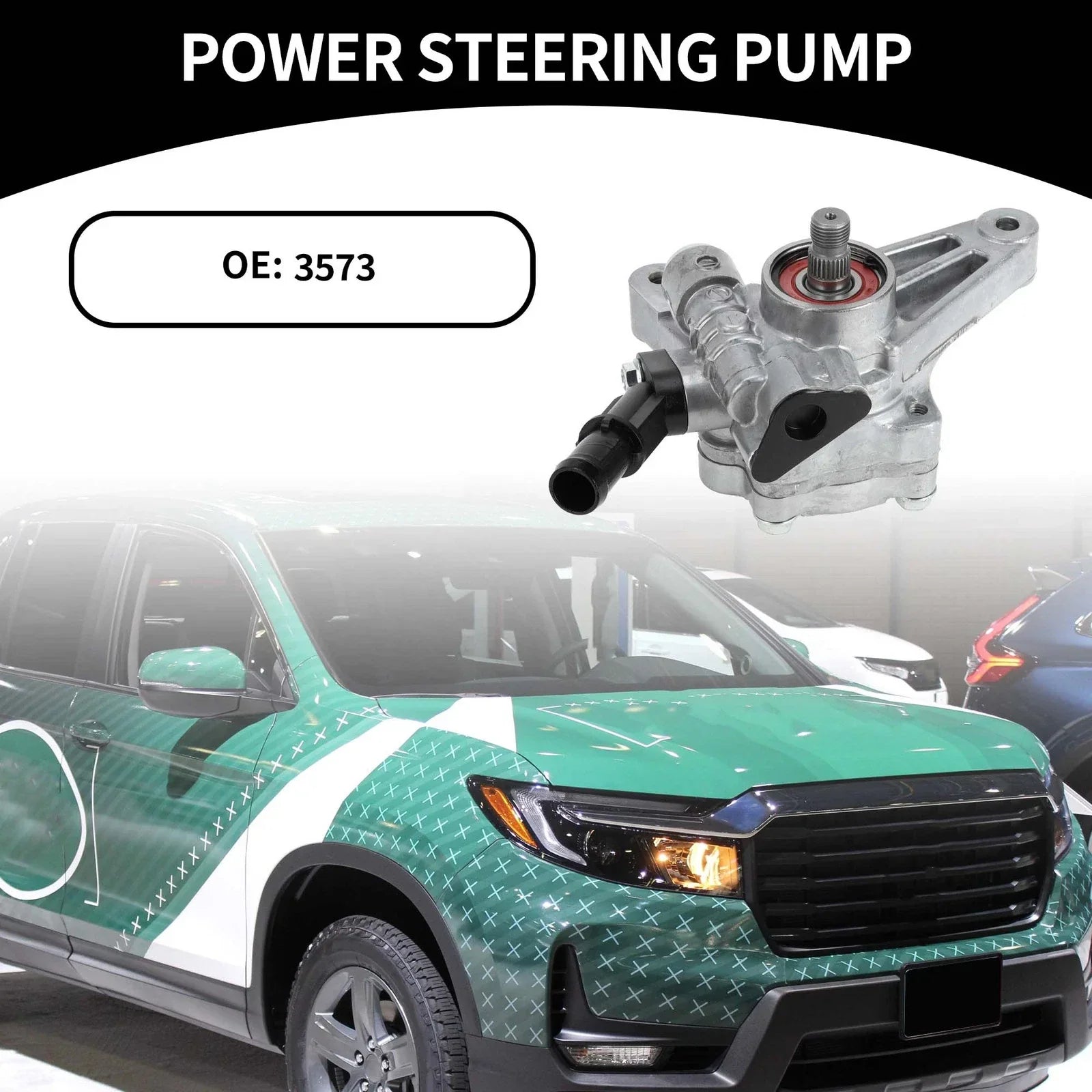 Car Power Steering Pump for Honda Ridgeline (2006-2011) - 1 x Quality Replacement