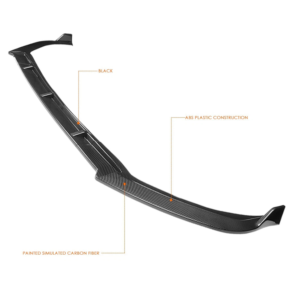 Carbon Fiber Look MP-Style Front Bumper Lip for Toyota Sienna (2018–2020)