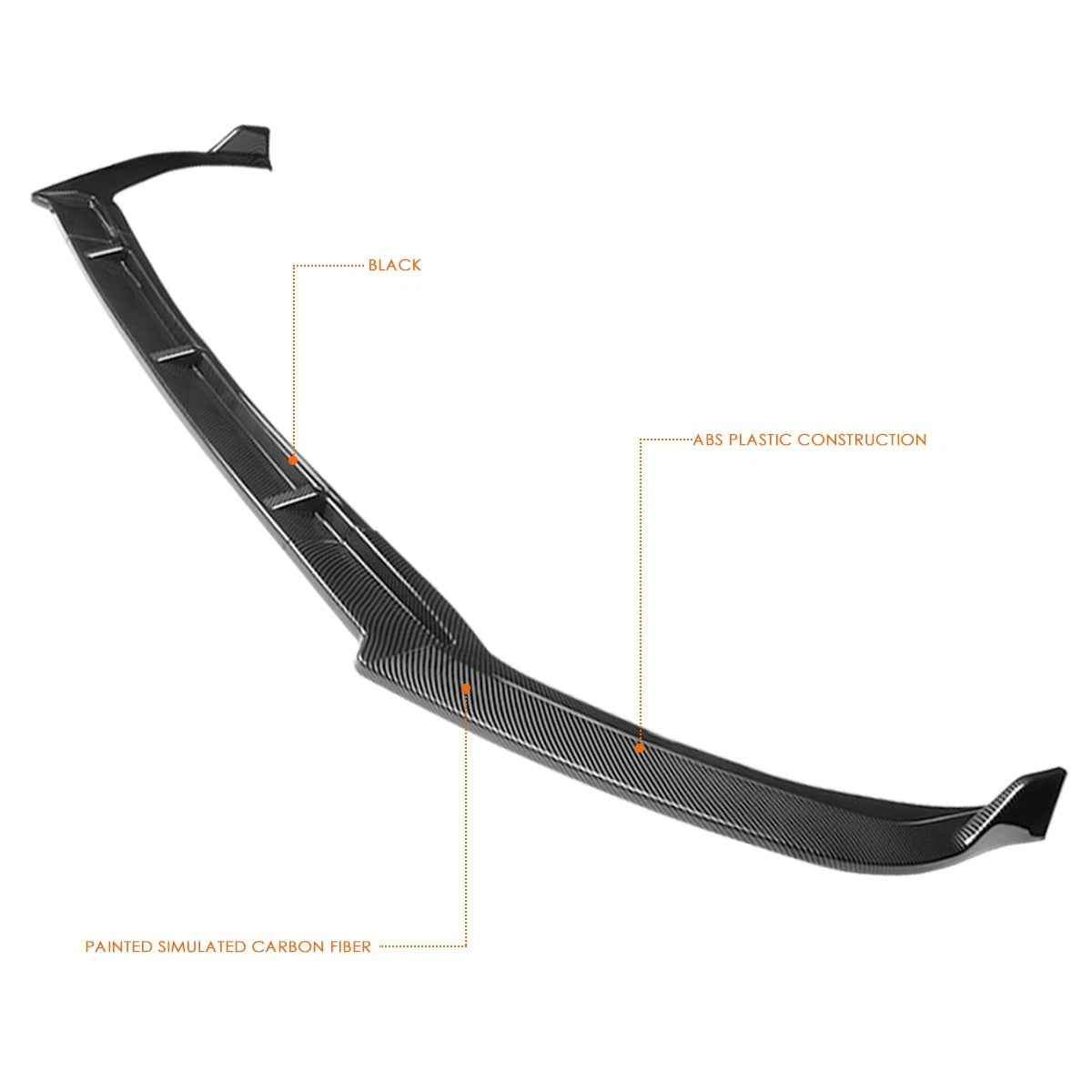 Carbon Fiber Look MP-Style Front Bumper Lip for Toyota Sienna (2018–2020)