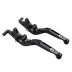 Black Extendable Brake Clutch Levers for Aprilia Tuono V4 1100RR (17-21)