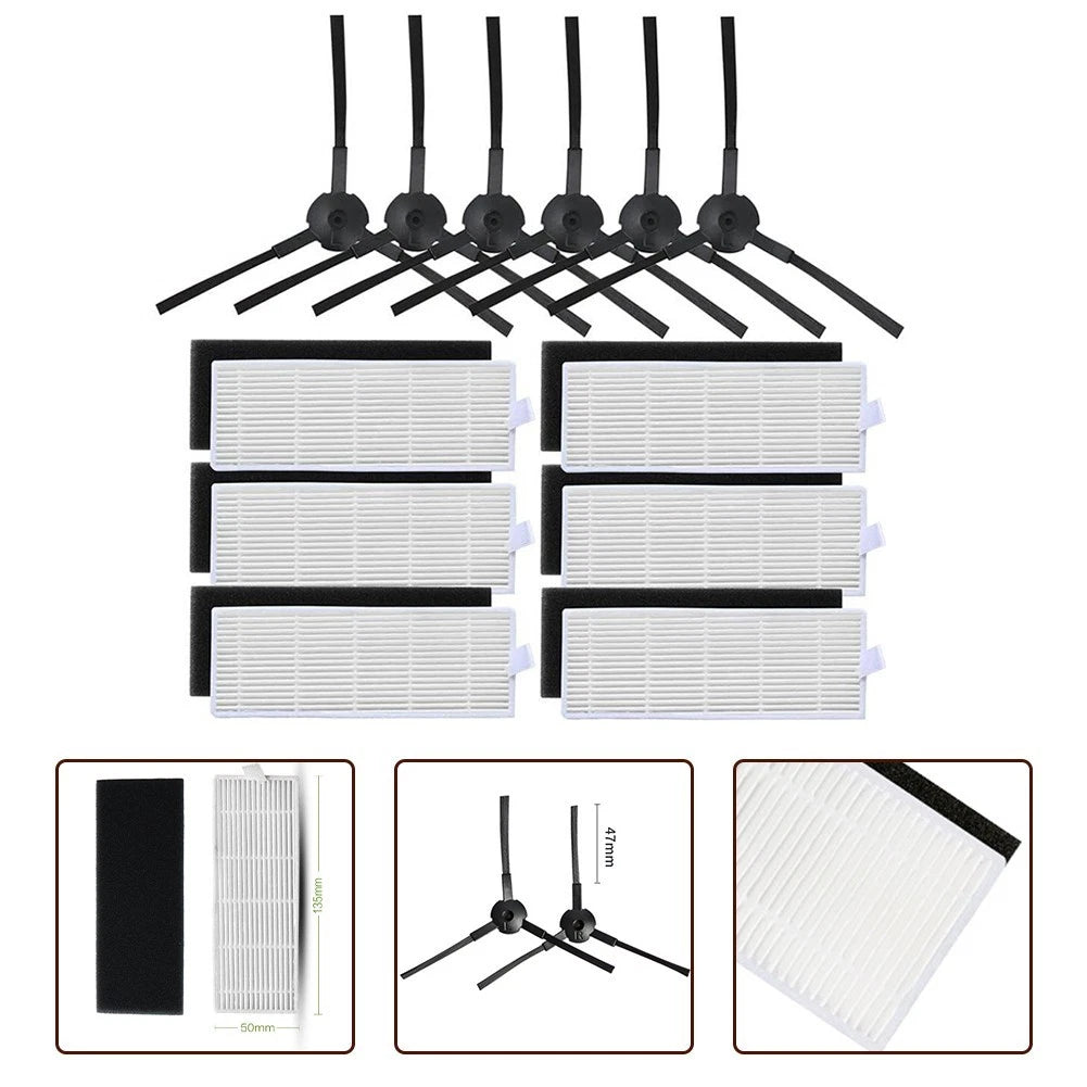 Vacuum Cleaner Filter & Side Brushes Kit for