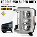 Halogen Headlight Chrome Headlamp for Ford F250 F350 Super Duty (2023–2026)