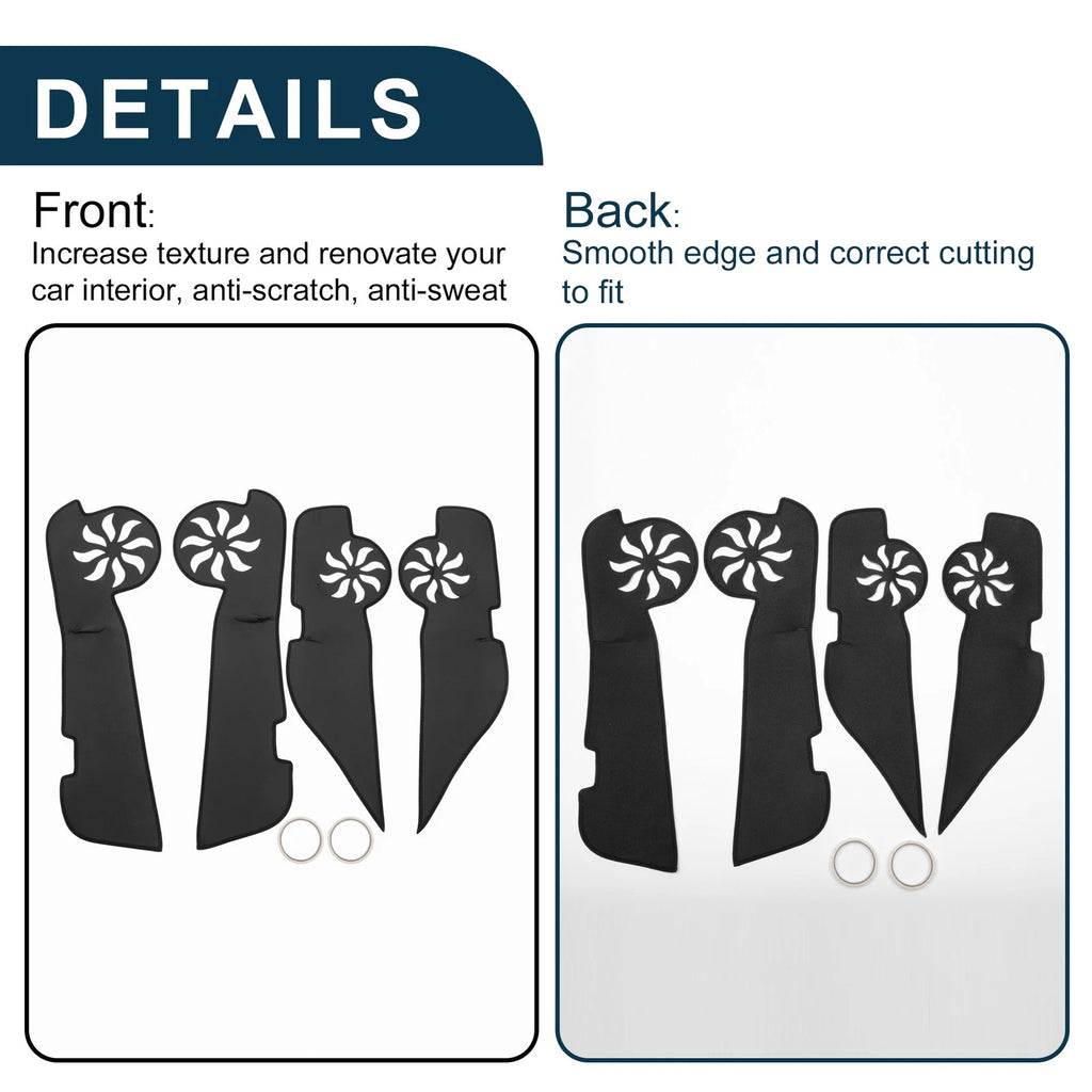 Set of 1 Car Door Leather Anti Kick Pad Sticker for Mercedes-Benz B200 (2000–2008)