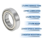Deep Groove Ball Bearing P6 for Scooter Skateboard Wheel (28x52x12mm)
