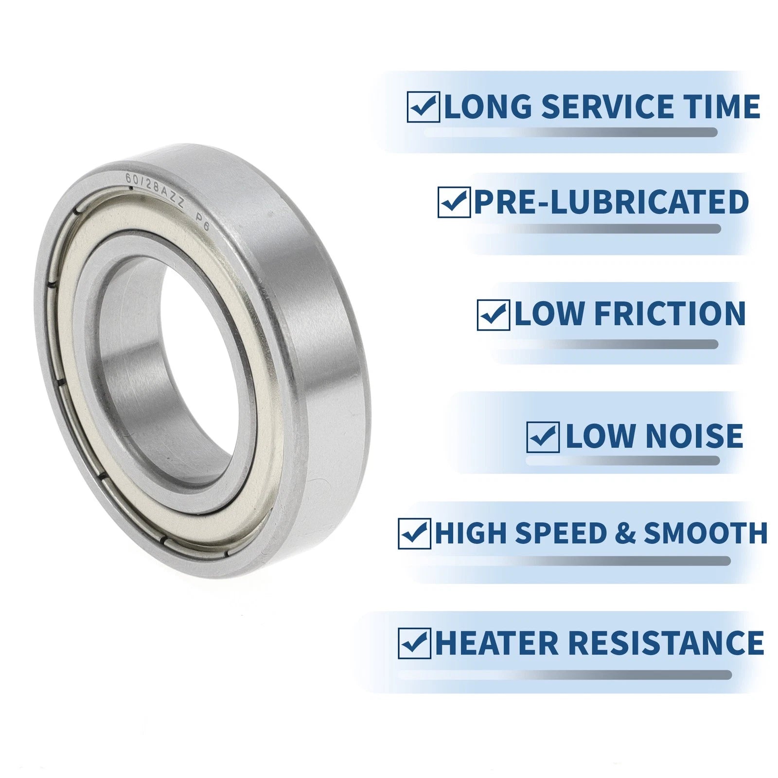 Deep Groove Ball Bearing P6 for Scooter Skateboard Wheel (28x52x12mm)