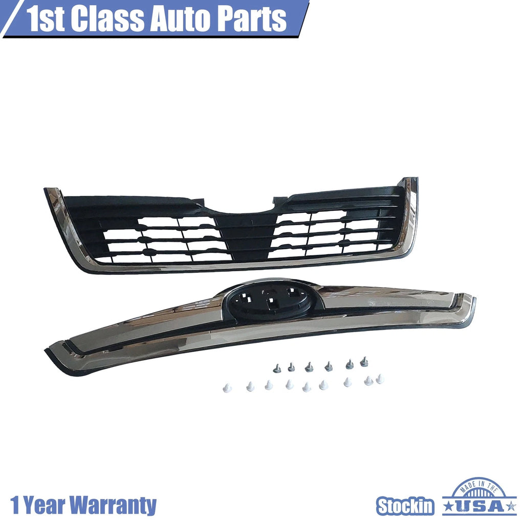 Chrome Mesh Front Bumper Grille for Subaru Forester (2019-2021)