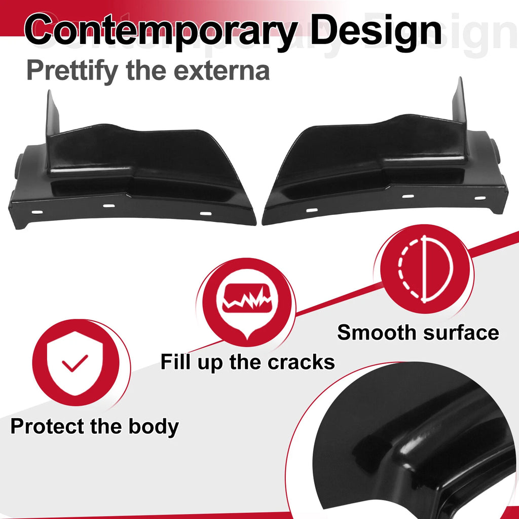 Set of 2 Front Bumper Fillers for Chevy Caprice Impala (1980-1985)