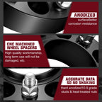 1.5" Hubcentric Black Wheel Spacers for Ford F-150 Expedition (2004-2014)