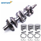 Crankshaft Assembly with Piston for Yamaha Outboard 75-90HP (2T, 688-11411)