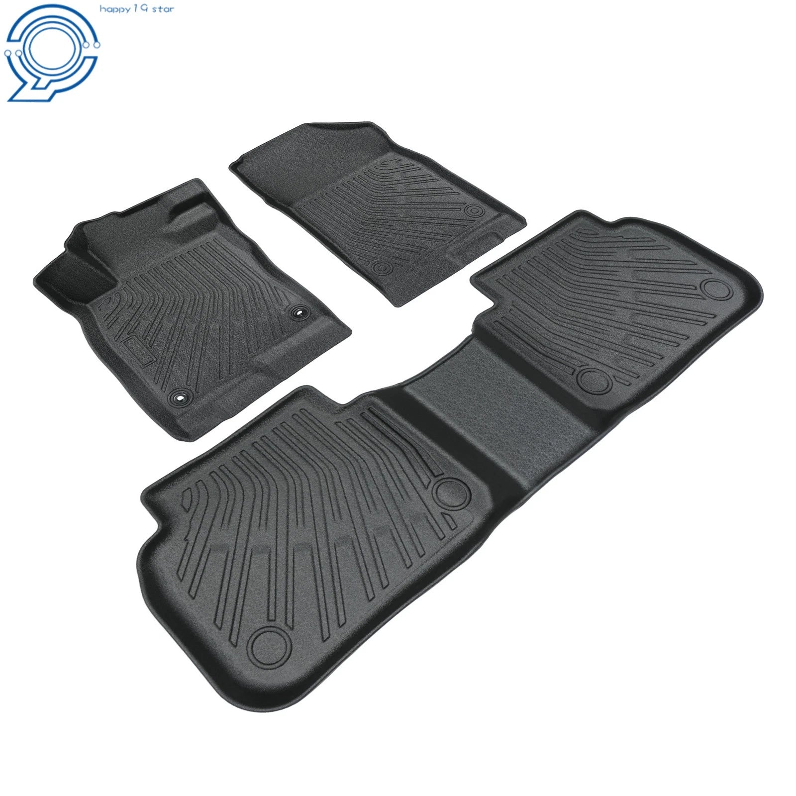 Set of 4 Black Floor Mats Liners for Honda Civic (2022–2025) Acura Integra (2023–2024)
