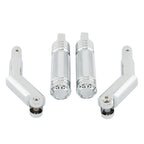 Set of 2 Chrome Motorcycle Footrest Pedal Brackets for Harley V-Rod Muscle (2002–2017)