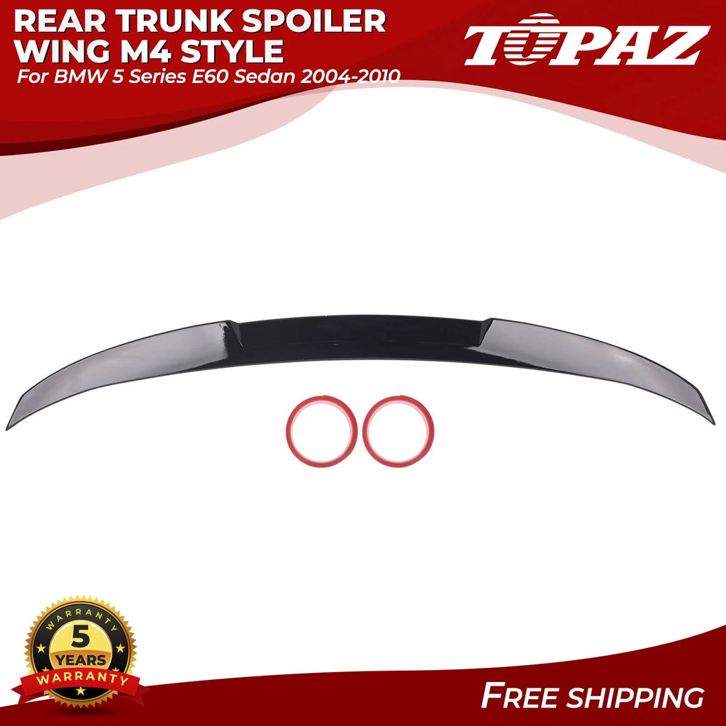 M4 Style Rear Trunk Spoiler Wing for BMW 5 Series E60 (2004–2010)