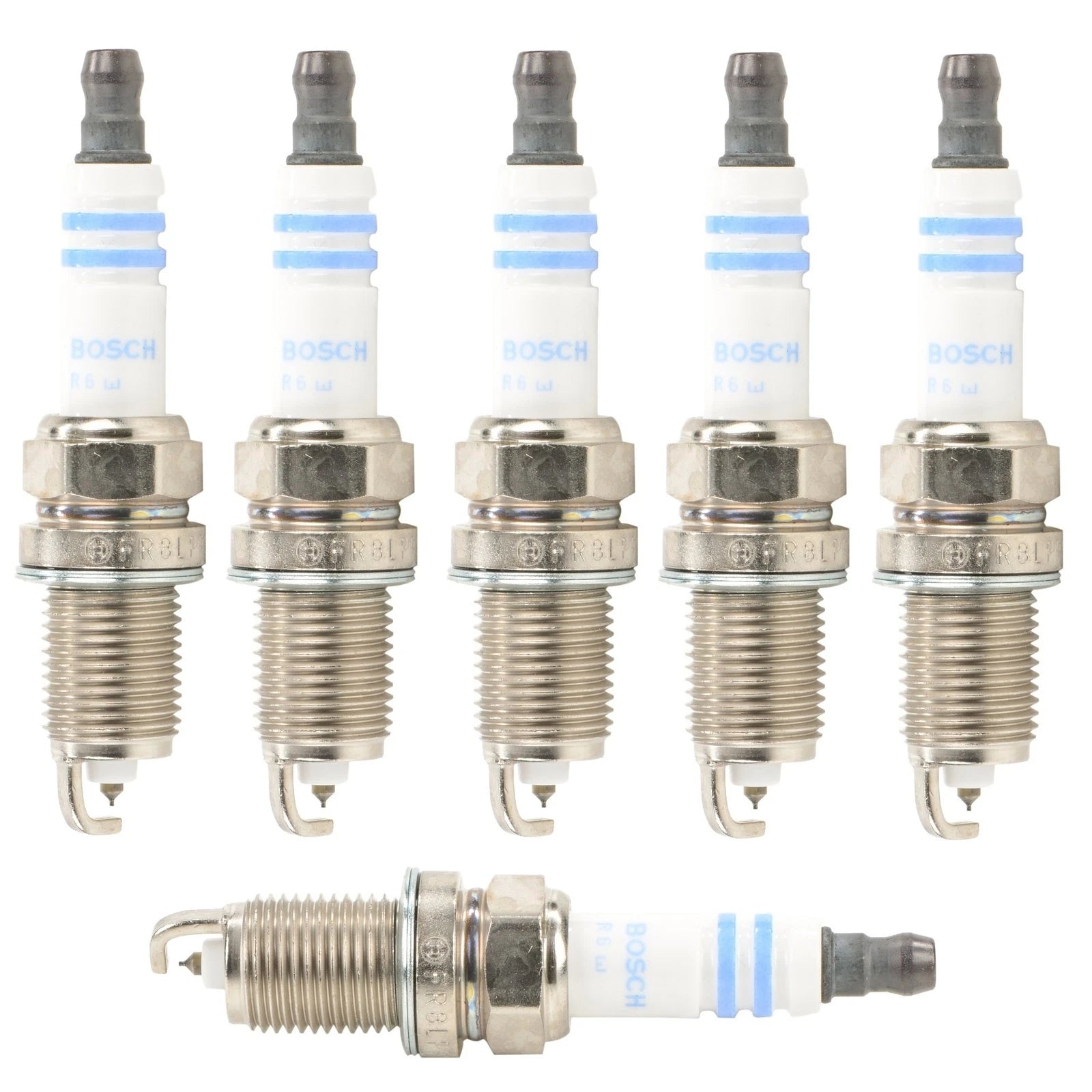Set of 6 Spark Plugs Bosch 8105 for Acura Dodge Honda Hyundai Jeep Mazda Toyota