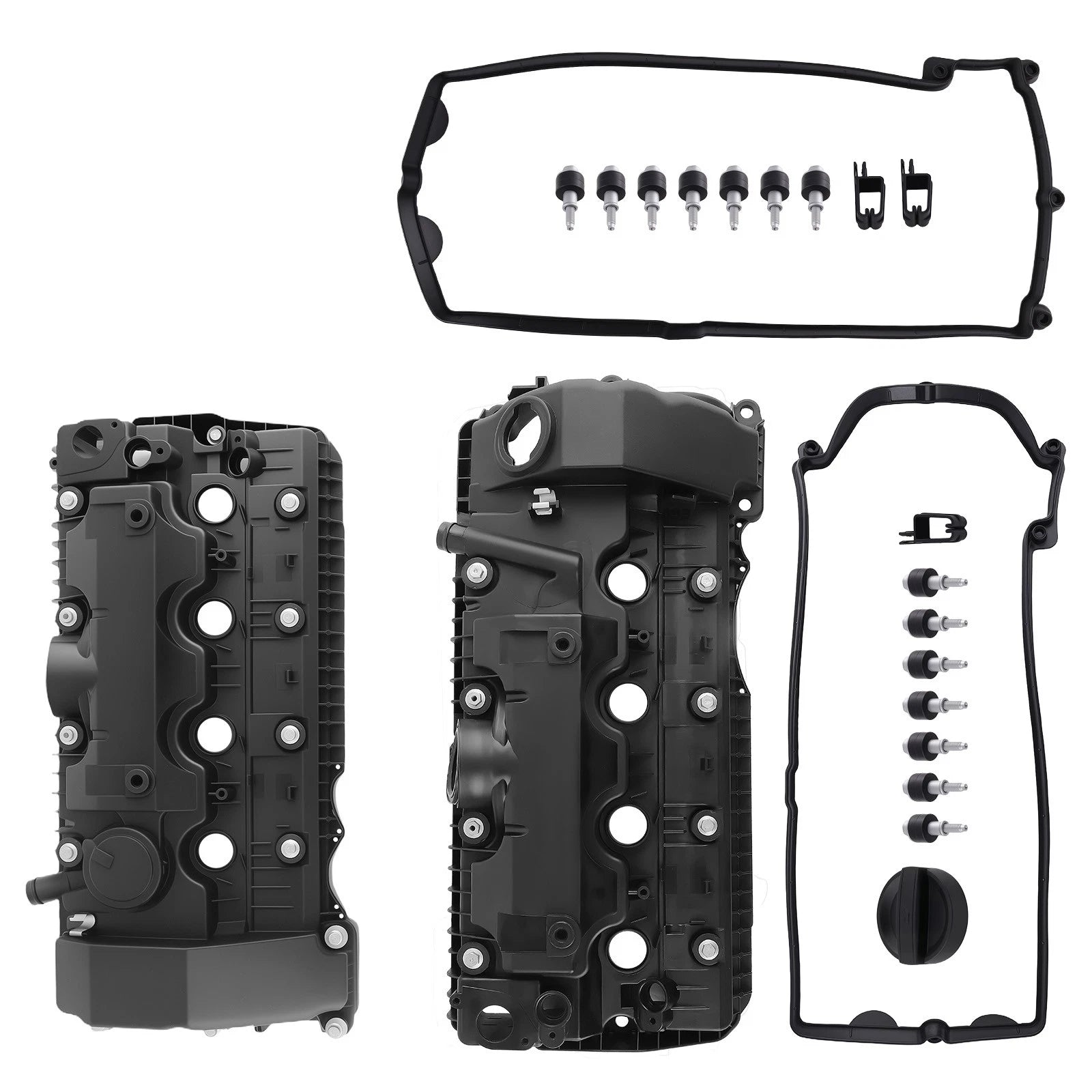 Camshaft Cover Kit LH & RH for BMW 545i 550i 645Ci 650i 745i 745Li 750i X5 (2004–2010)