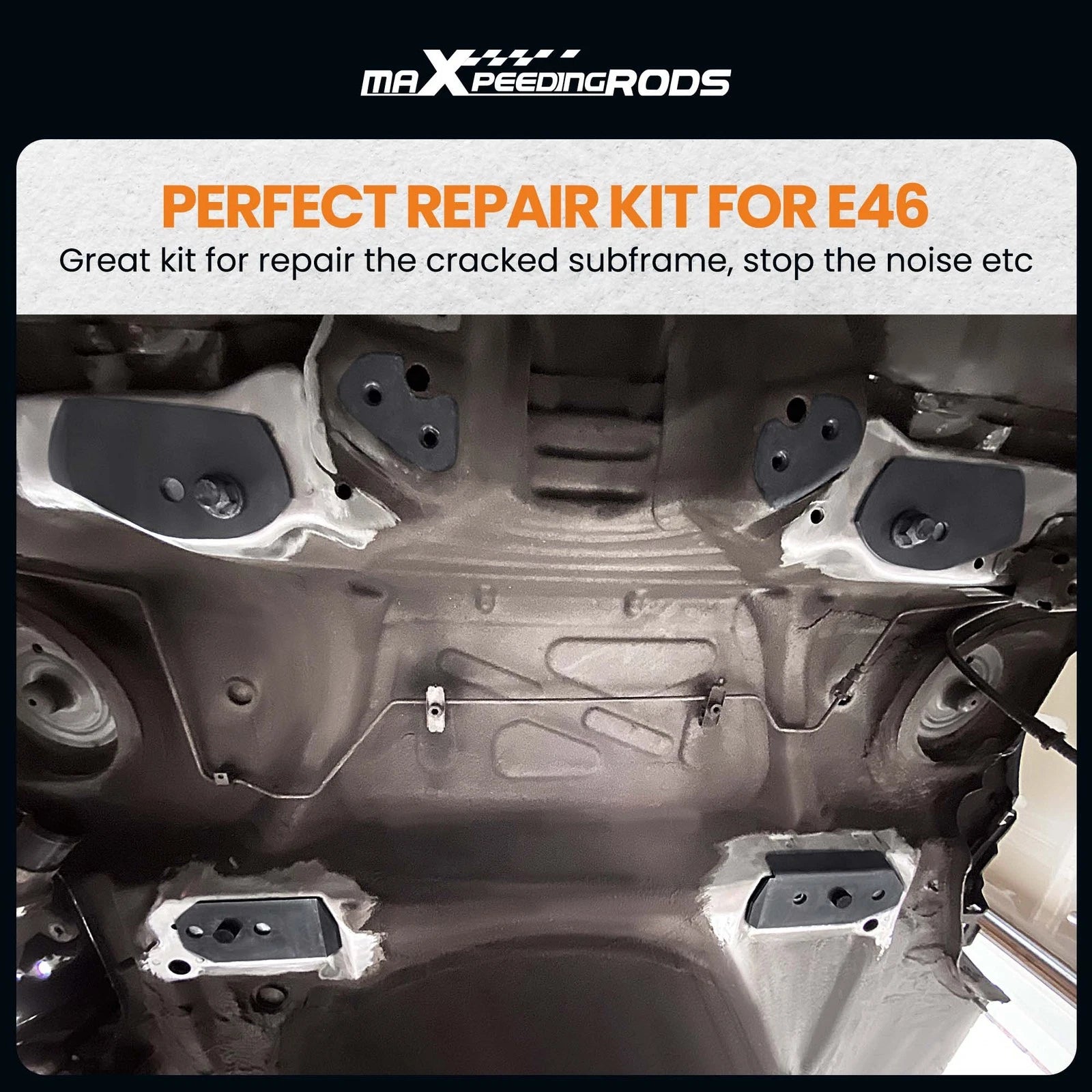 Subframe Reinforcement Plates Kit for BMW 3 Series E46 (1998-2006)