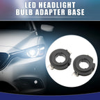 Set of 2 H7 LED Headlight Bulb Holder Adapter Clips for BMW E60 (2006–2010)