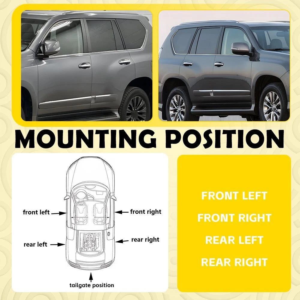 Outer Rear Front Door Handle for Lexus GX460 (2010–2021)