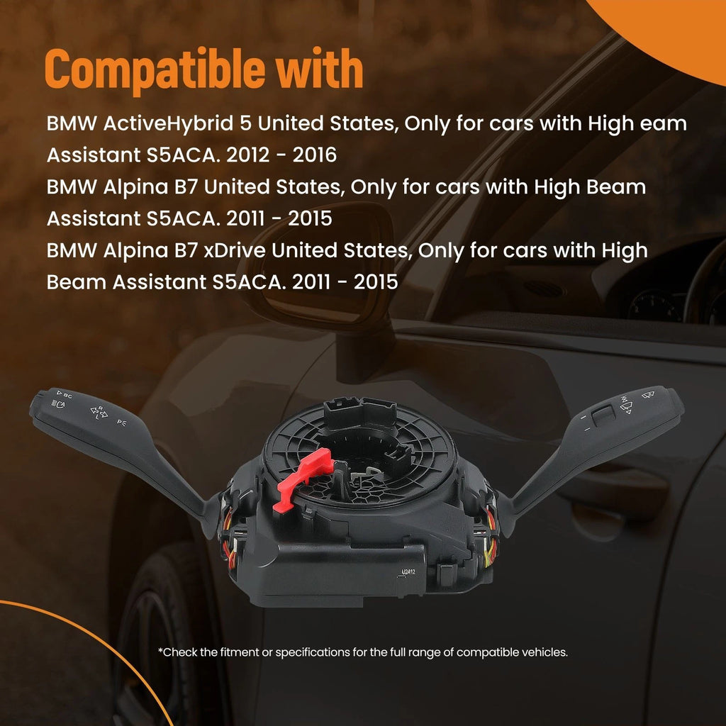 Turn Signal and Wiper Switch Assembly for BMW 528i 535i 740i 640i 650i (2013–2019)