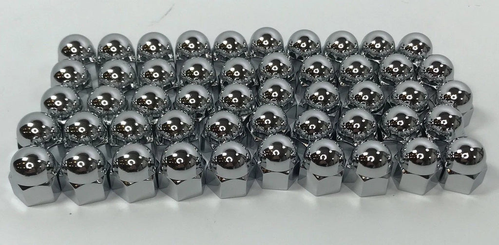 Chrome Acorn Nut Covers Full Set for Flathead Ford V8 (1932–1953)