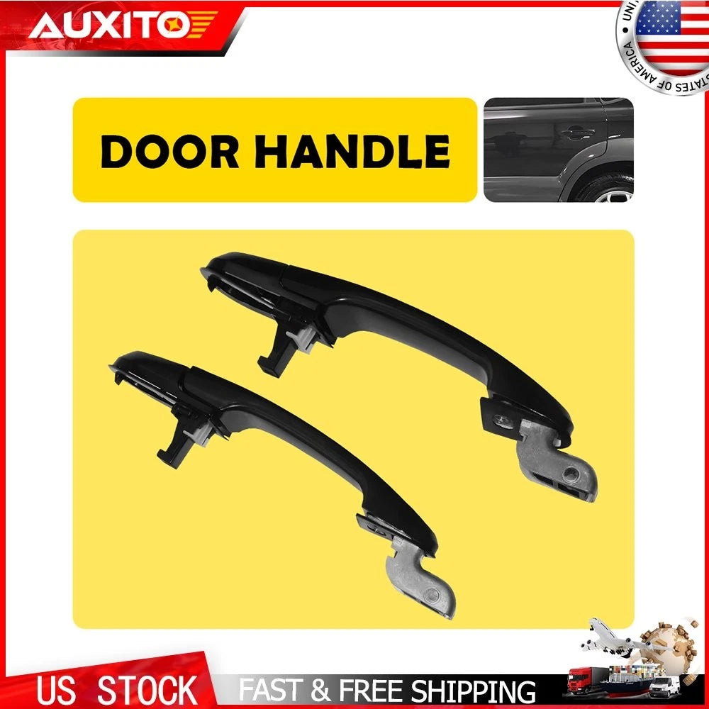 Pair Exterior Door Handles for Hyundai Tucson (2005–2009) - Black