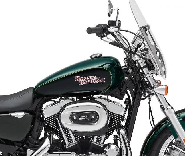 Medallion Emblem for Harley XL1200T (2014–2016) Deep Jade Pearl/Vivid Black