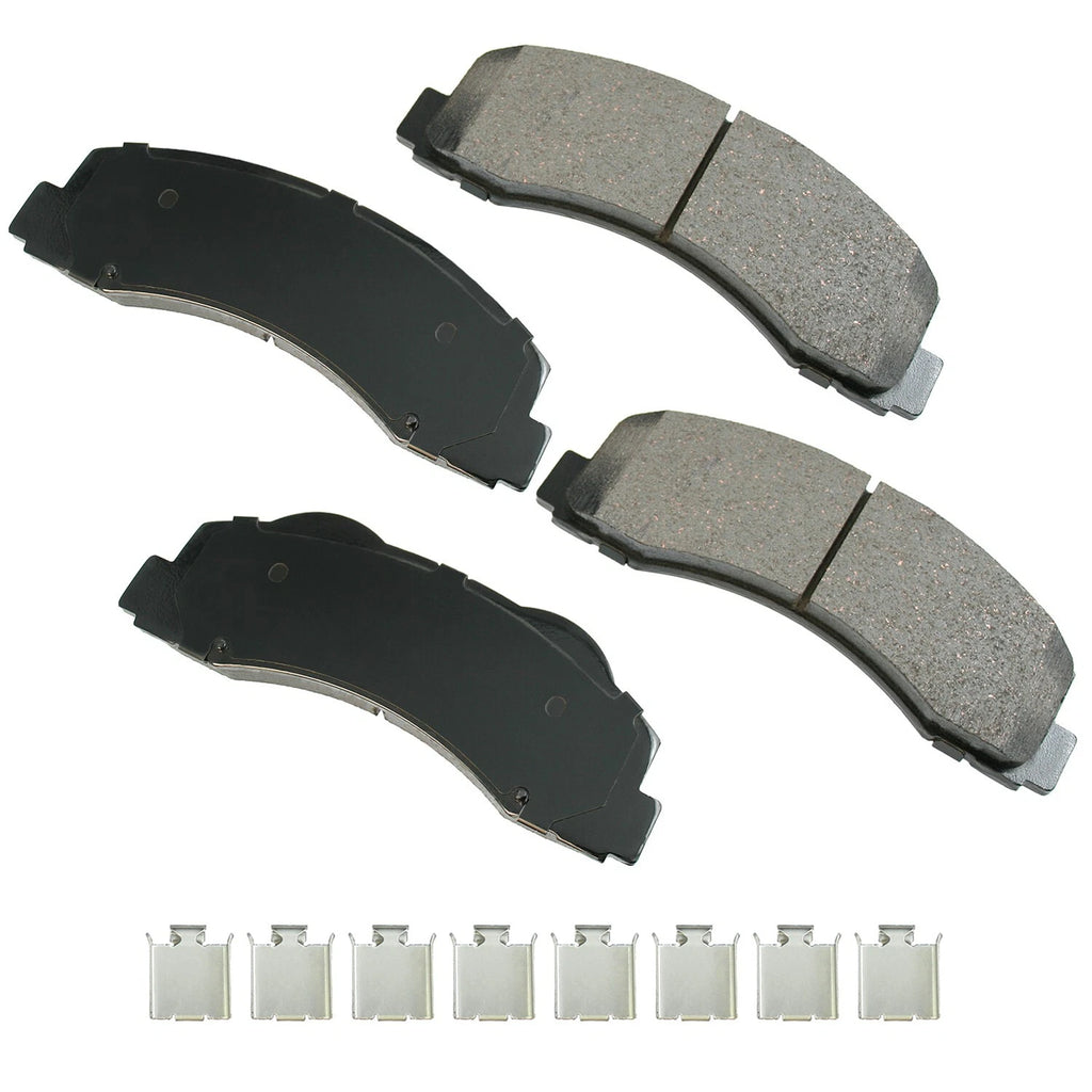 Front Brake Kit 350mm Disc Rotors Akebono Ceramic Pads for Ford F-150 (2015–2023)