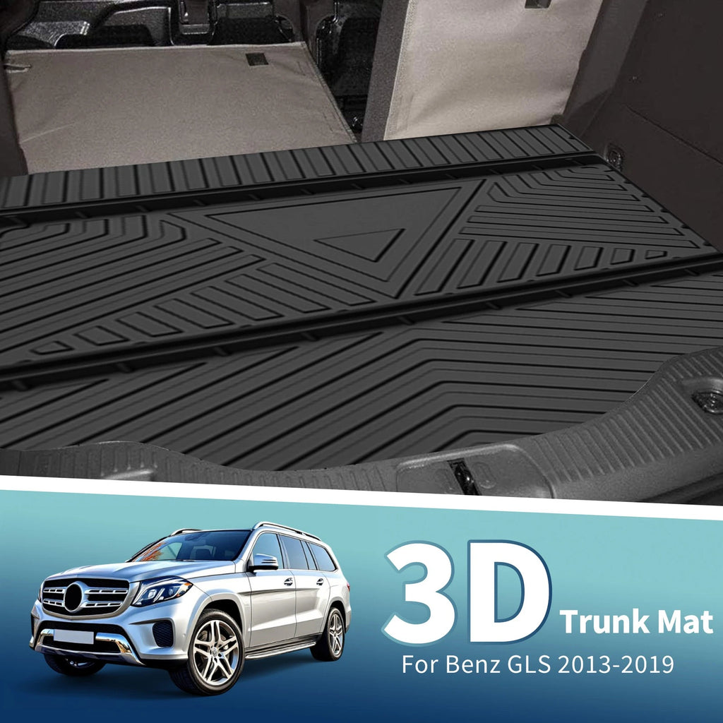 Flat Face Cargo Liner Rear Trunk Mat for Mercedes Benz GLS (2013–2019) TPE
