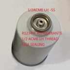 Brass R1234yf Cylinder Opener for R1234yf (1/4 SAE Fitting)