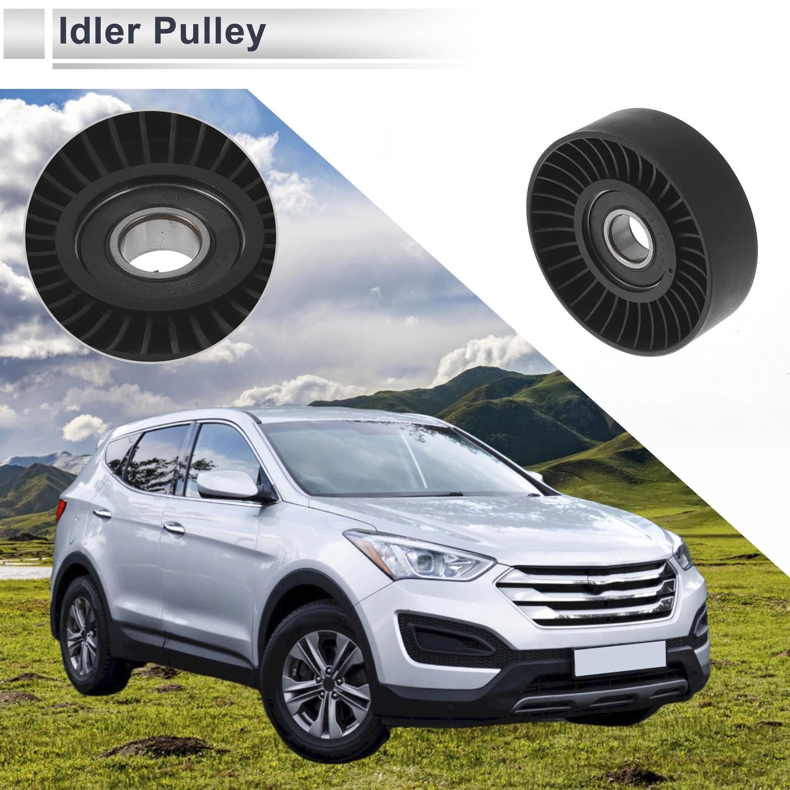 Drive Belt Idler Pulley for Kia Sportage (2005–2010) No. 2528737101/25286371101