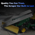 2-Pack Poly Cutting Edge Scraper Bar for John Deere 54" Snow Plow