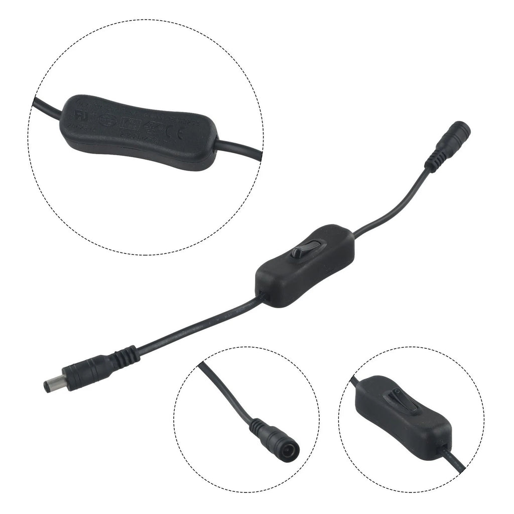 Rocker Switch 5.5x2.1mm 5V-24V for Automotive Applications