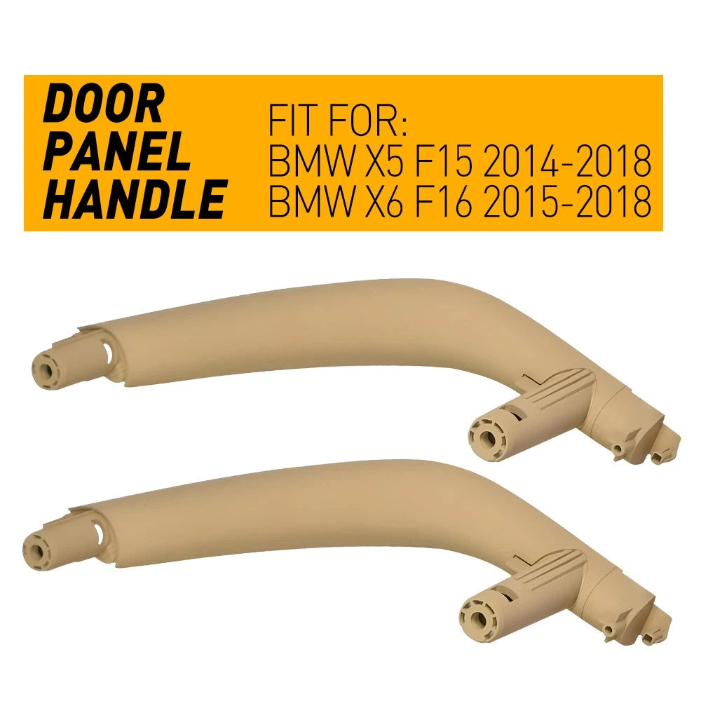 2X Door Panel Handle Pull Trim Cover for BMW X5 X6 (2014–2018) Beige