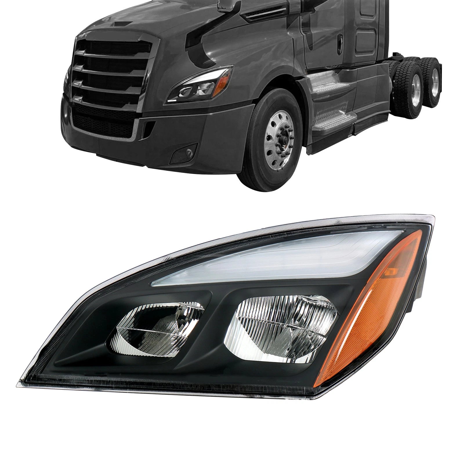 LED Left Driver Side Headlight for Freightliner Cascadia (2018-2023)